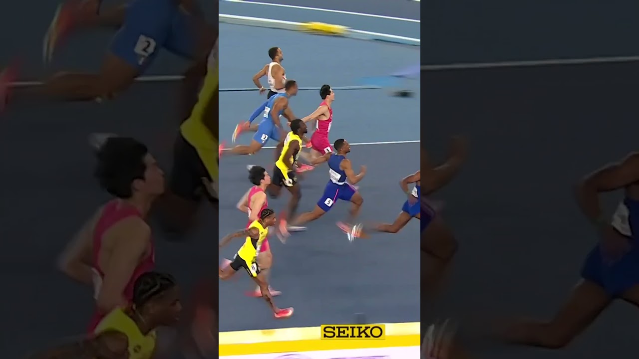 3-PEAT for Grant Holloway 🔥 #athletics #running #usa #worldindoorchamps