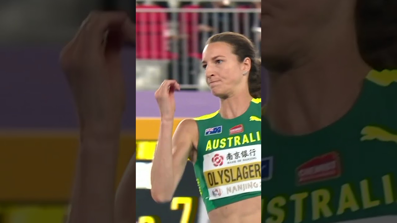 Back-to-back high jump gold for Nicola Olyslagers 👏 #athletics #worldathletics #australia #highjump