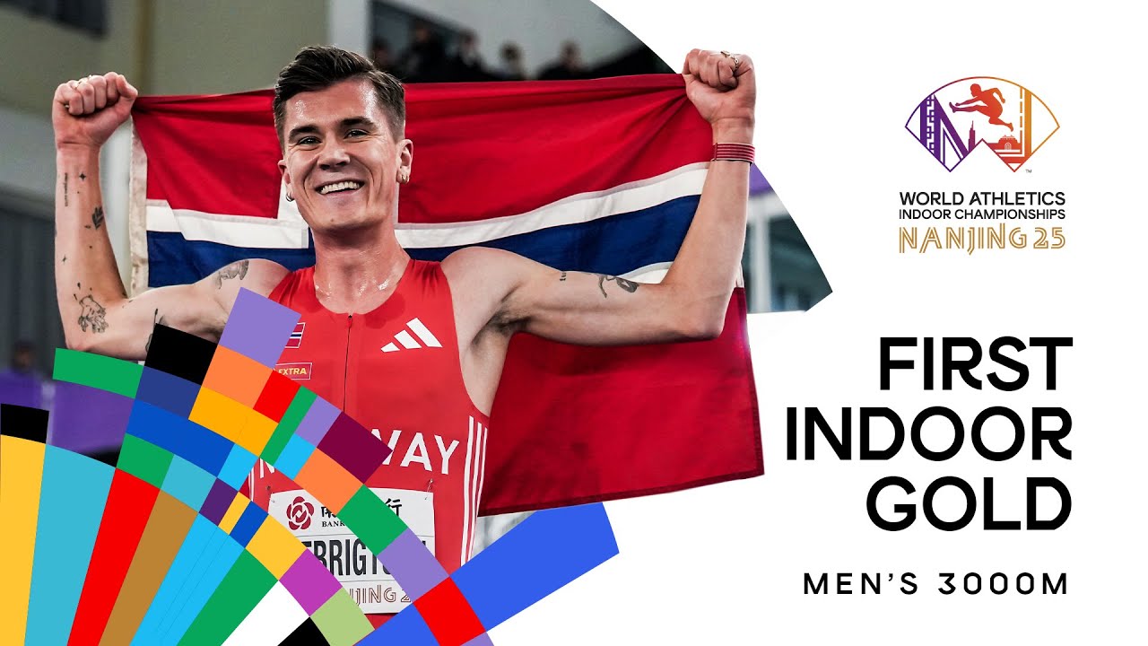 Ingebrigtsen powers to 7:46.09 3000m win in Nanjing | World Indoor Championships Nanjing 25