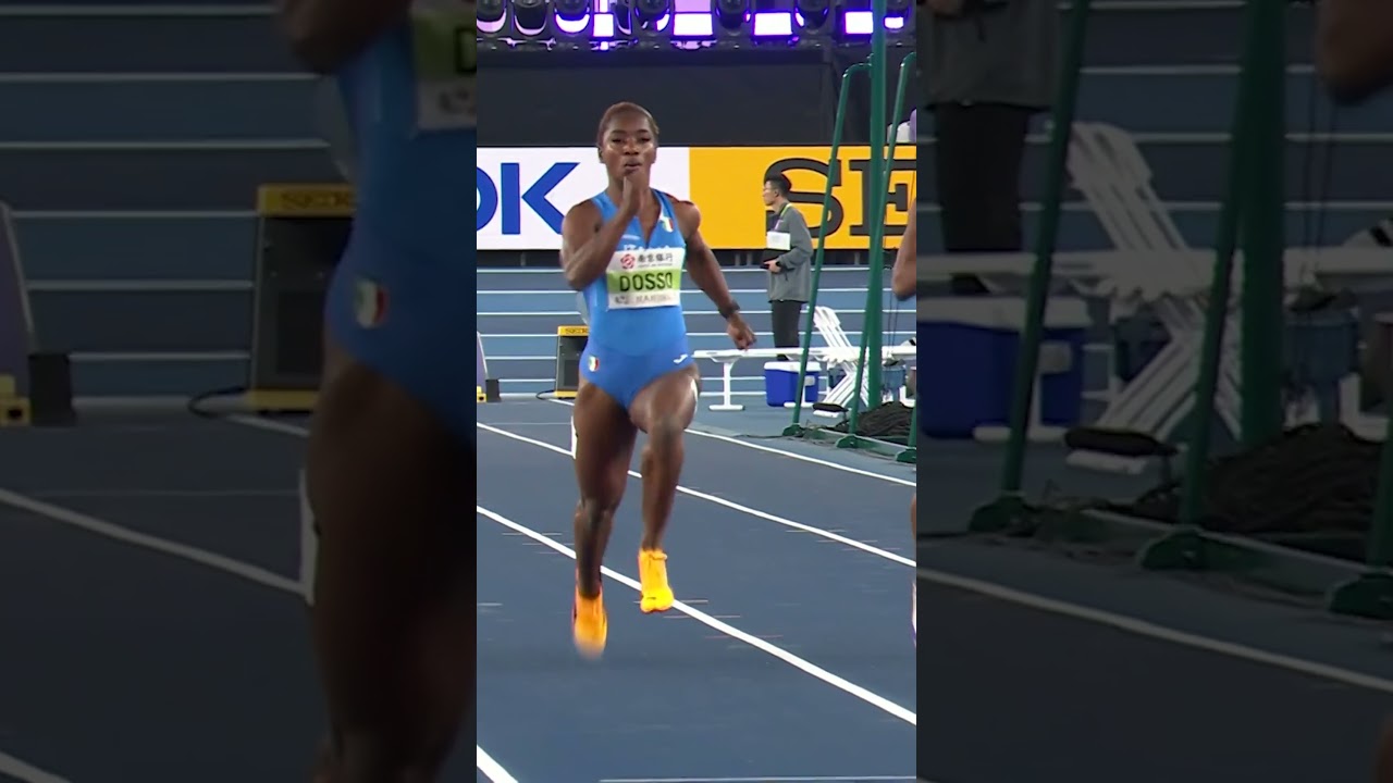 Zaynab Dosso cruising in the 60m heats 🏎️ #italy #athletics #running #sports