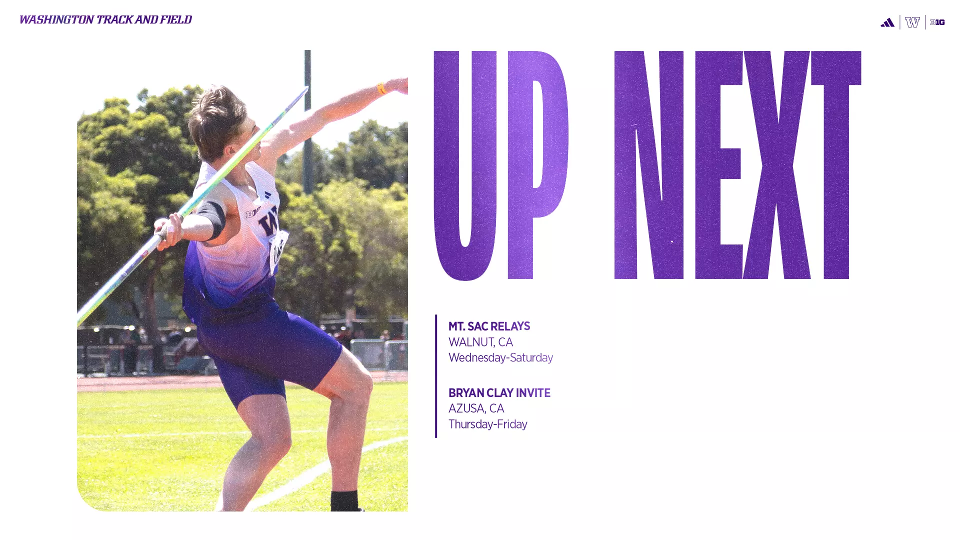 Huskies Return To Mt. SAC Relays, Bryan Clay