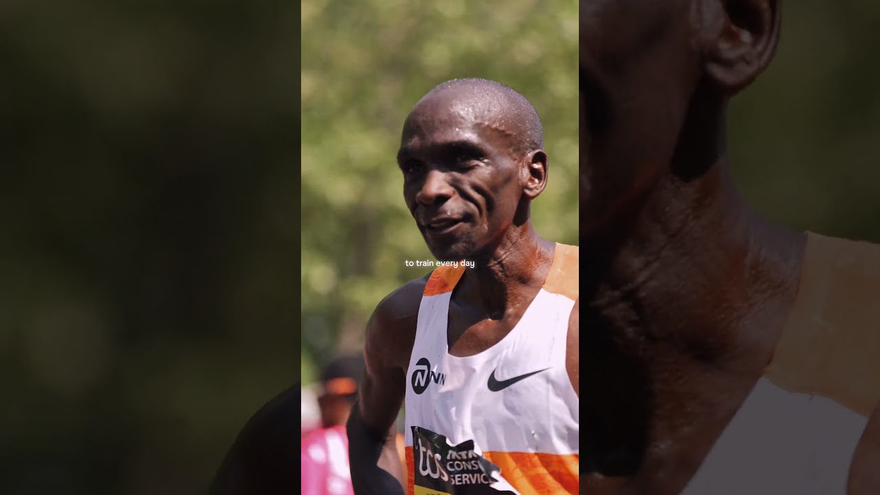 Inspiring runners across the globe 🤝 Eliud Kipchoge #goat #athletics #londonmarathon #running #kenya
