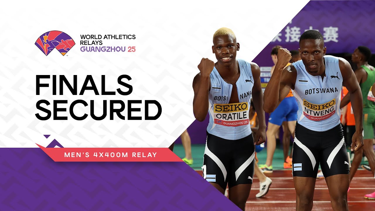 Botswana clock 3:01.23 in the men’s 4x400m to win their heat | World Athletics Relays Guangzhou 25