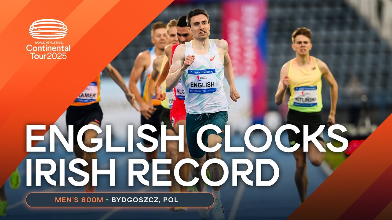 Mark English improves on Irish 800m record in Bydgoszcz ☘️  | Continental Tour Gold 2025