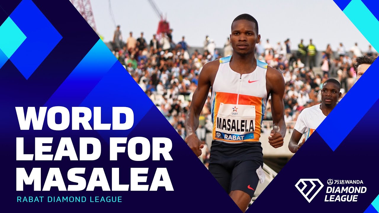 Masalela powers to 1:43.11 800m in Rabat | Wanda Diamond League