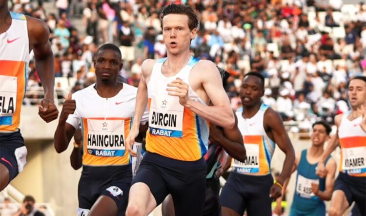 Max Burgin excels in Rabat with 1:43.34 PB for 800m