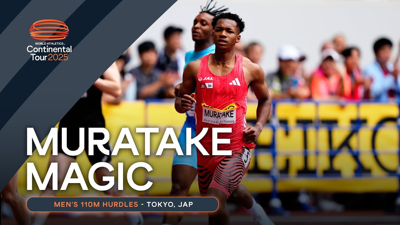 Muratake powers to 13.16 in the 110m hurdles 🔥 | Continental Tour Gold 2025