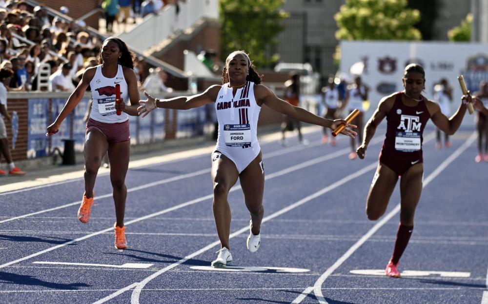 News - JaMeesia Ford, Jordan Anthony Run Blazing Doubles; Georgia Women, Arkansas Men Win SEC Titles