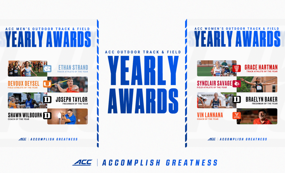 ACC Announces 2025 Outdoor Track & Field Yearly Awards