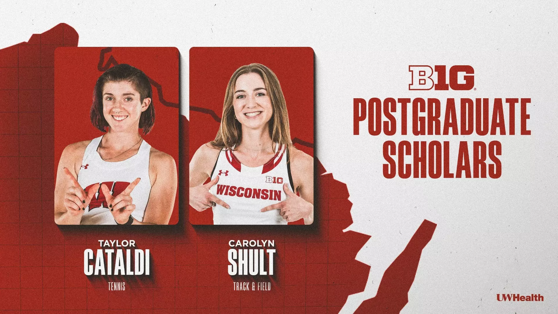 Cataldi, Shult earn Big Ten Postgraduate Scholarships