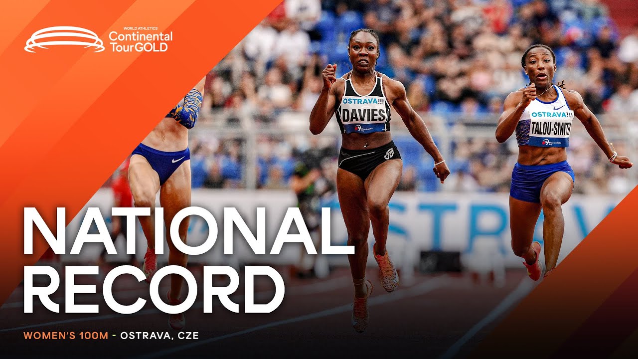 Davies powers to Liberian national record in 100m with 10.91 in Ostrava | Continental Tour Gold 2025