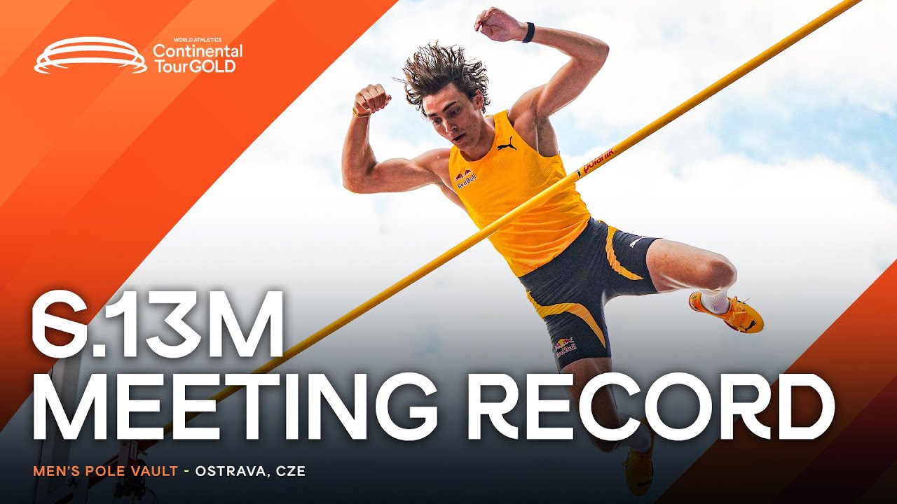 Duplantis clears 6.13m to beat own meeting record in Ostrava | Continental Tour Gold 2025