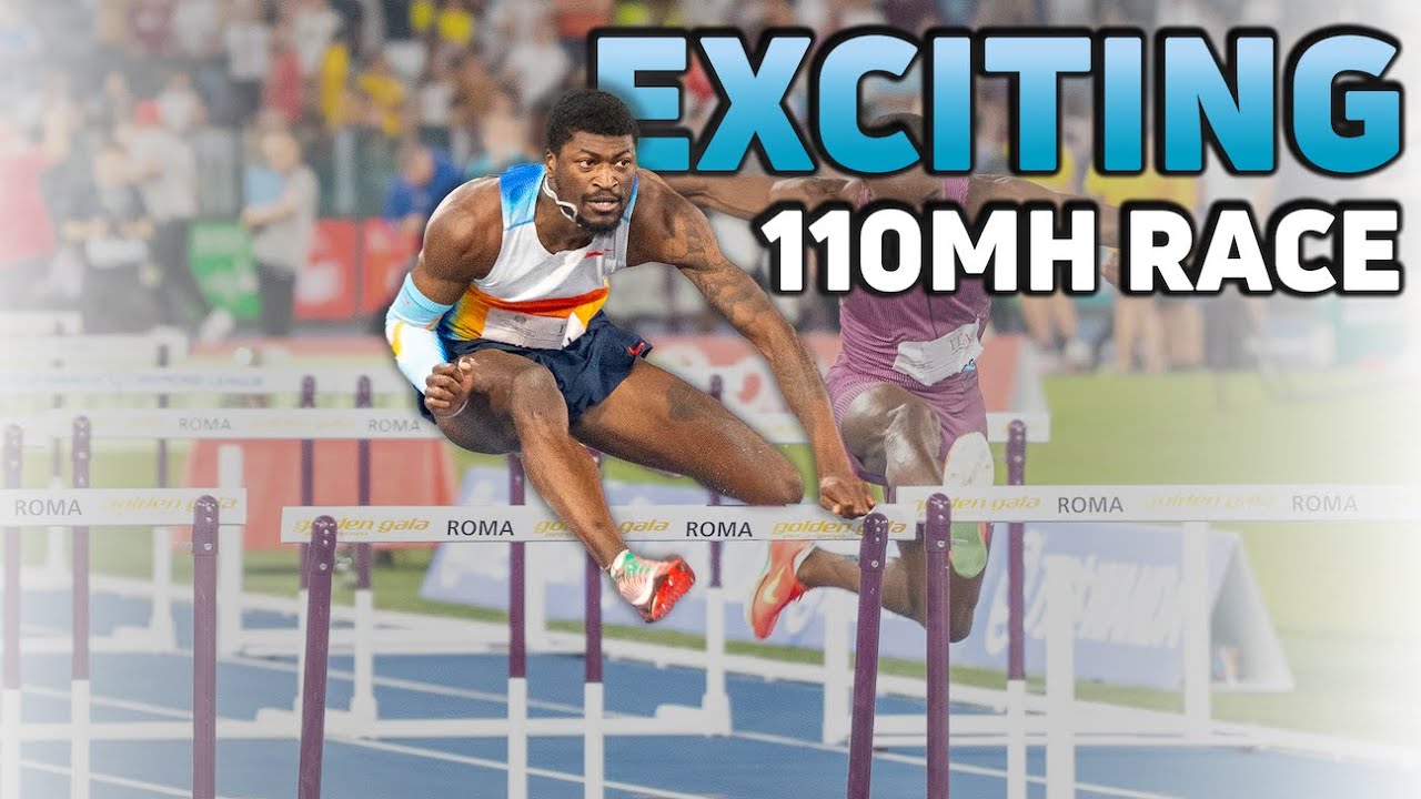 EXCITING Men's 110mH Race At 2025 Rome Diamond League Meet