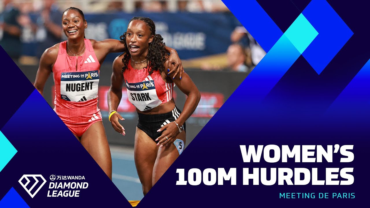 Grace Stark storms to 100m hurdles meeeting record in Paris with 12.21 🔥 | Wanda Diamond League