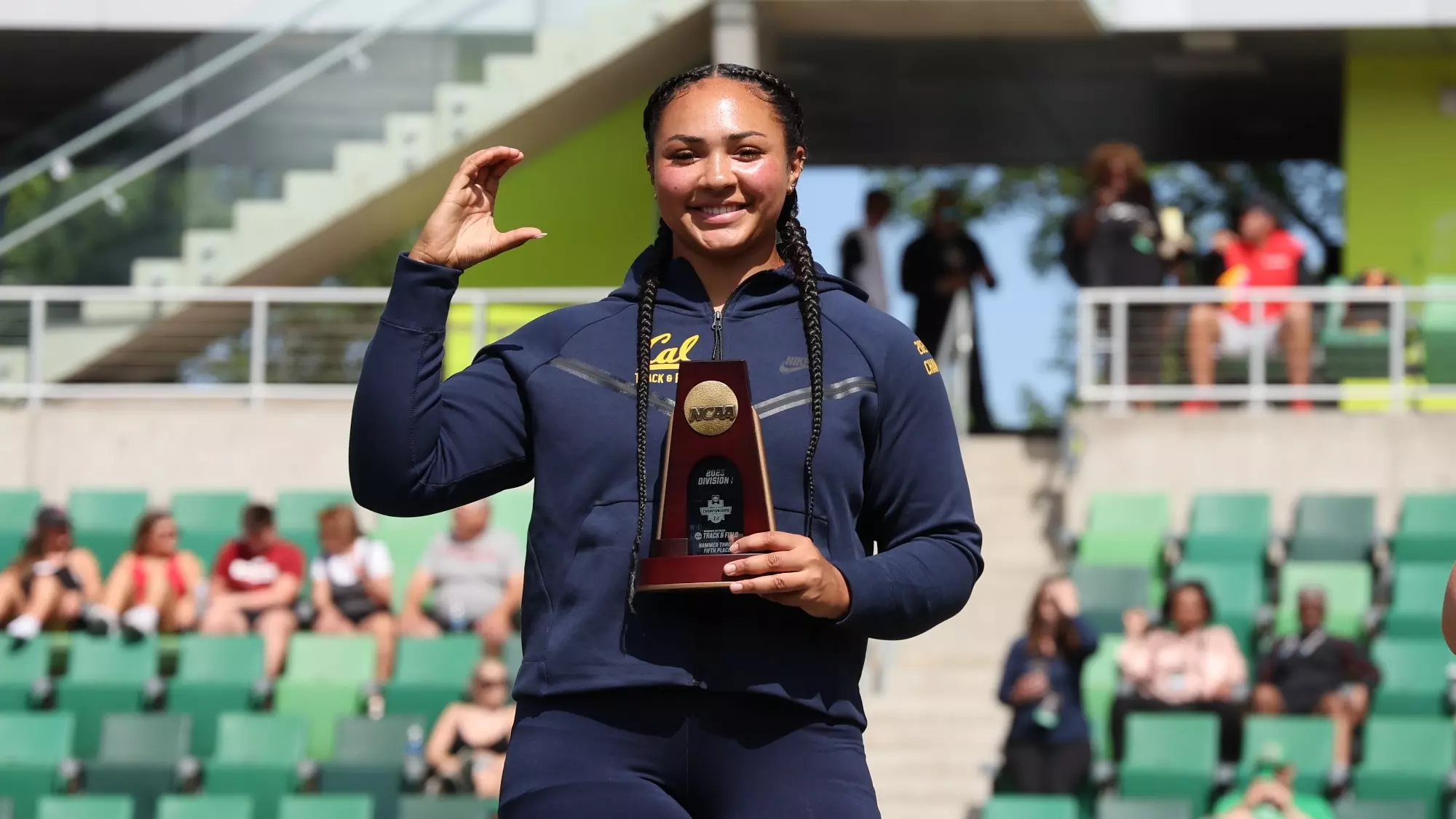 Meeks Places Fifth In Hammer, Named First-Team All-American