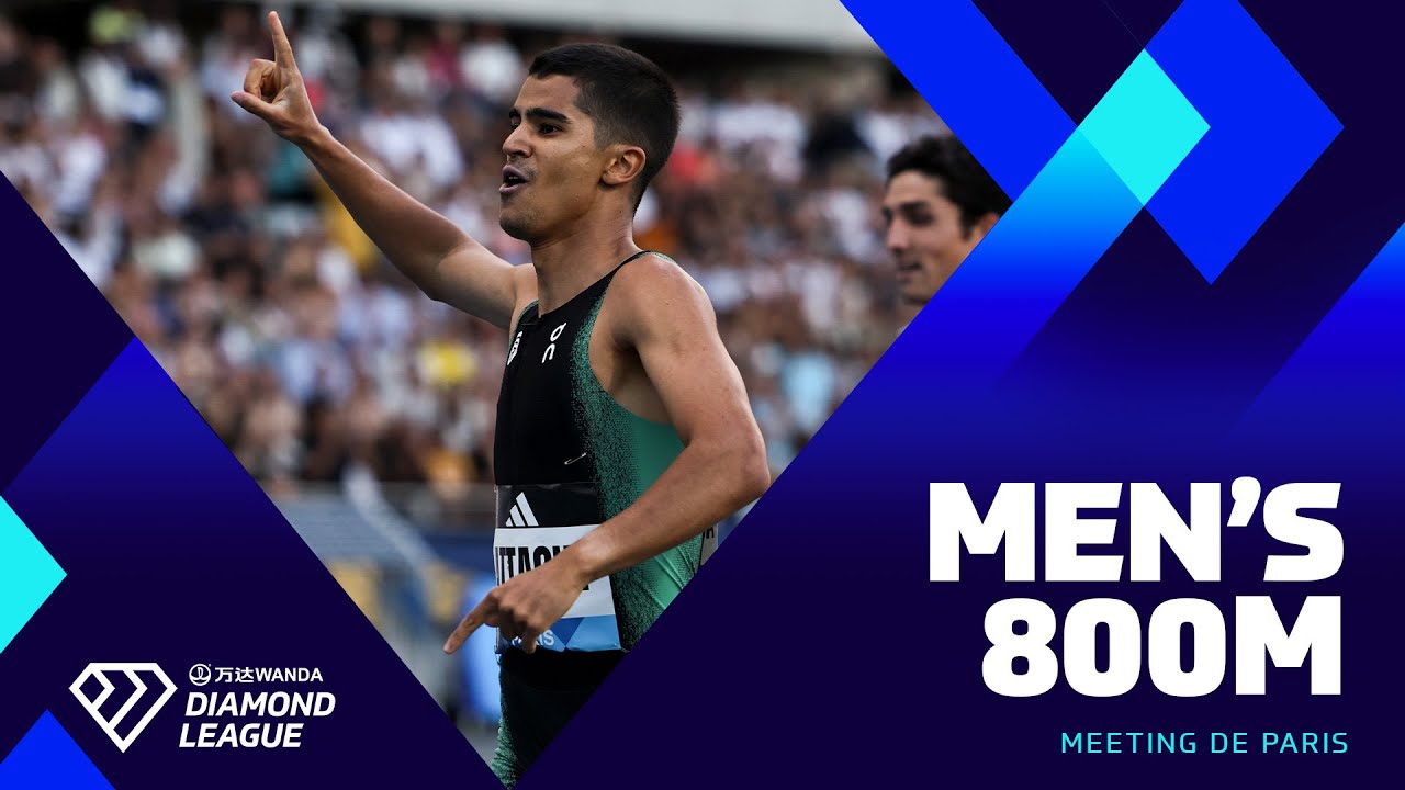 Mohamed Attaoui returns from the depths on hell to win the 800m in Paris 🔥 | Wanda Diamond League