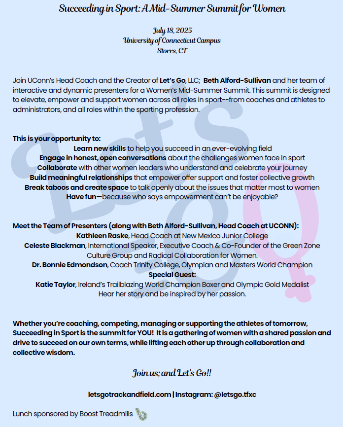 MySportsResults.com - News - Invitation to Attend Succeeding in Sport A Mid-Summer Summit for Women