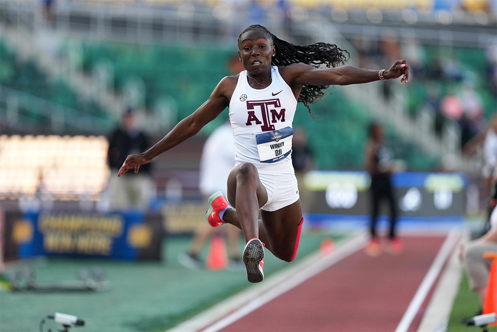 NCAA Women’s Triple Jump — Bii Wins Battle Of First-Round Strikes