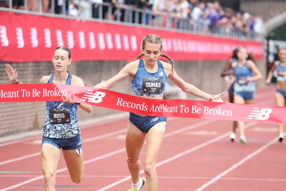News - Natalie Dumas Completes Remarkable Triple With 2-Flat 800 Meters At New Balance Nationals Outdoor