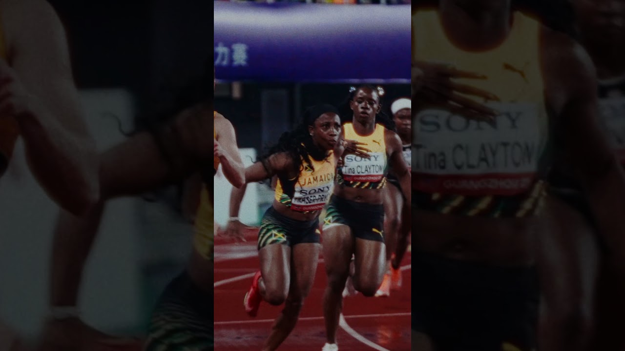Shelly-Ann Fraser-Pryce is so BACK 🔥 #jamaica #running #worldrelays #sprint #athlete #sports