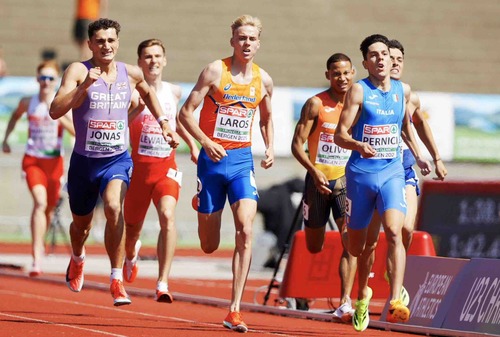 2025 European Athletics U23, in Bergen, Norway, Women’s events: Spain 3:02.02 U23ER, Laros 1:44.36, Sioli 230 (July 20, 2025)