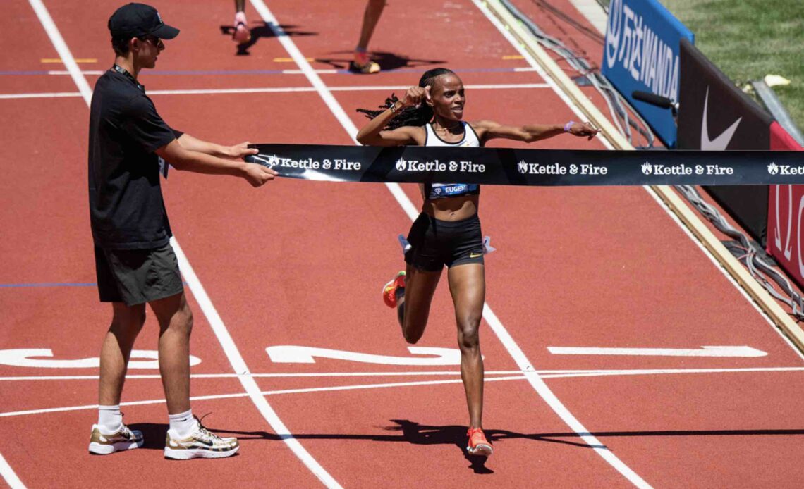 CHEBET, KIPYEGON DAZZLE WITH WORLD RECORDS AT PREFONTAINE CLASSIC