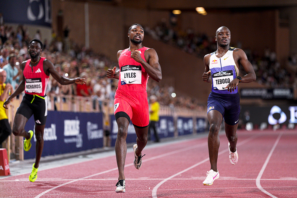 Monaco DL Men — Lyles Finish Dispatches Tebogo