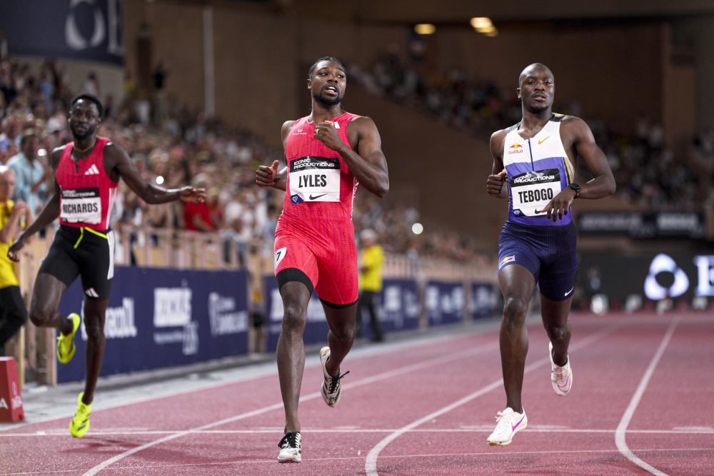 News - Noah Lyles Wins 200 Meters Matchup With Letsile Tebogo At Monaco