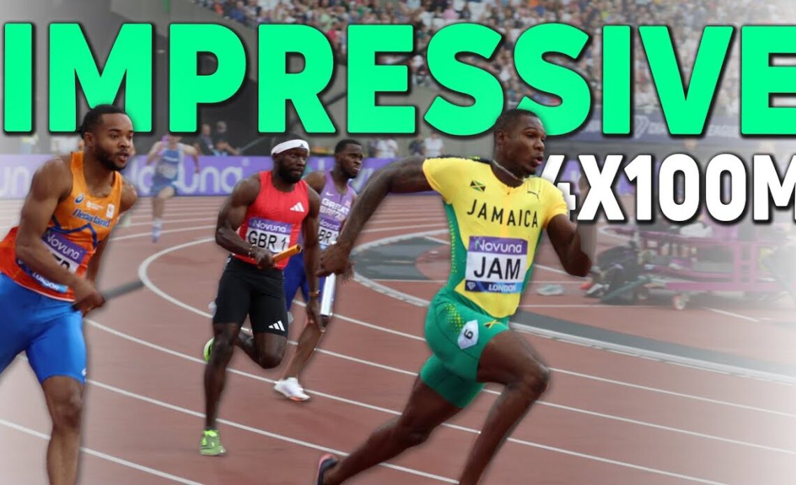 Team Jamaica Looks STRONG In 4x100m Relay at London Diamond League 2025.