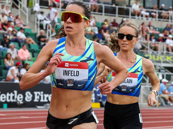 INFELD, YOUNG TAKE NATIONAL 10,000M TITLES AT TOYOTA USATF CHAMPIONSHIPS