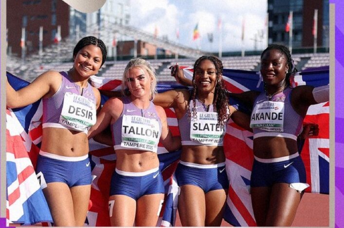 Kaya wins Euro U20 4x100m silver as Oliver, Reiss race in finals