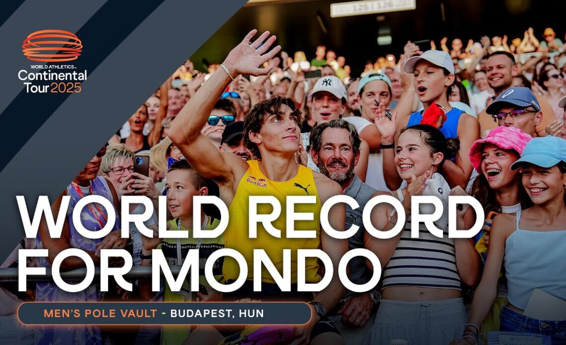 Mondo Duplantis flies to his 13th pole vault world record 👏 | Continental Tour Gold 2025