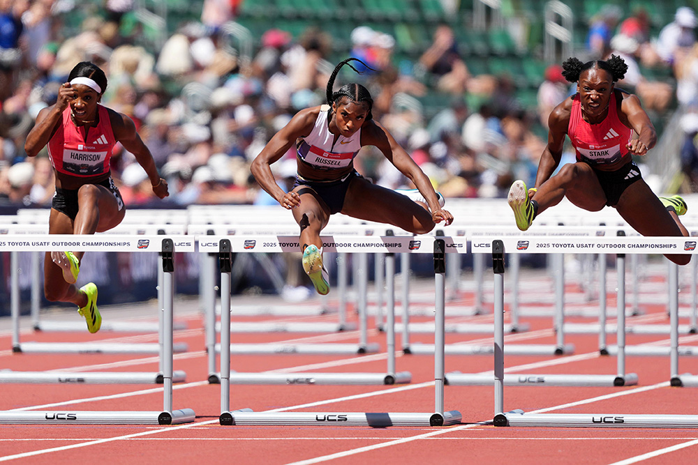 USATF Women’s 100 Hurdles — Russell Roars To Meet Record
