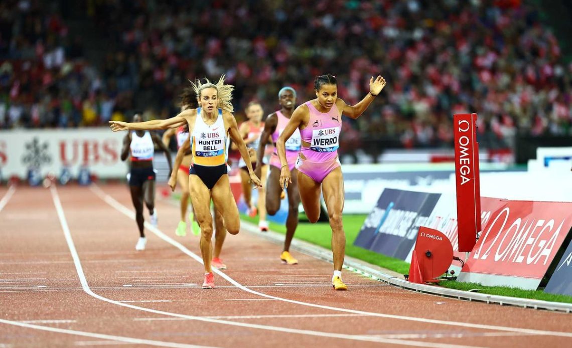 Weber 91.51 WL/MR, sixth trophy for Lyles, home win for Werro (1:55.91 NR)