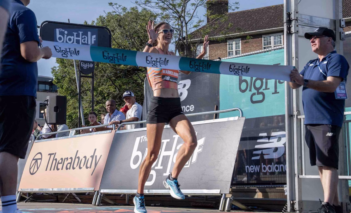 Jess Judd wins The Big Half!
