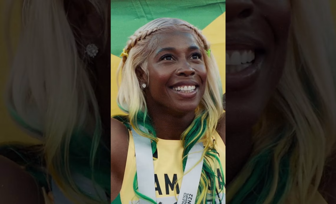 One last dance for Shelly-Ann Fraser-Pryce 💃 #worldathleticschamps #jamaica #athlete