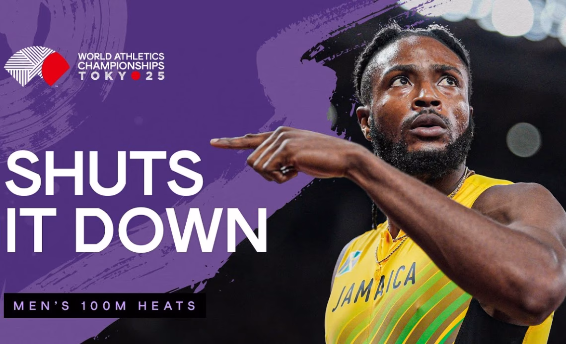 Thompson impresses with easy 9.95 in the heats | World Athletics Championships 25